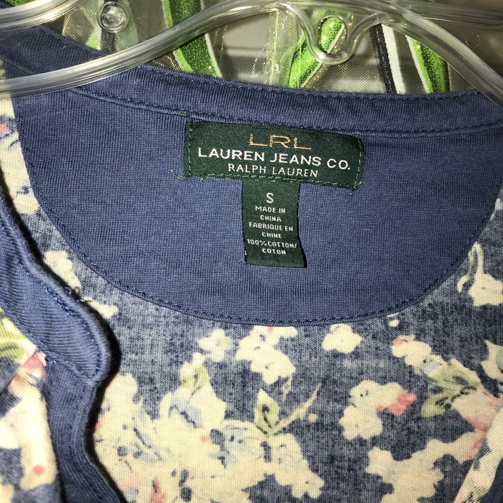 Ralph Lauren floral ruffle top - Picture 3 of 5